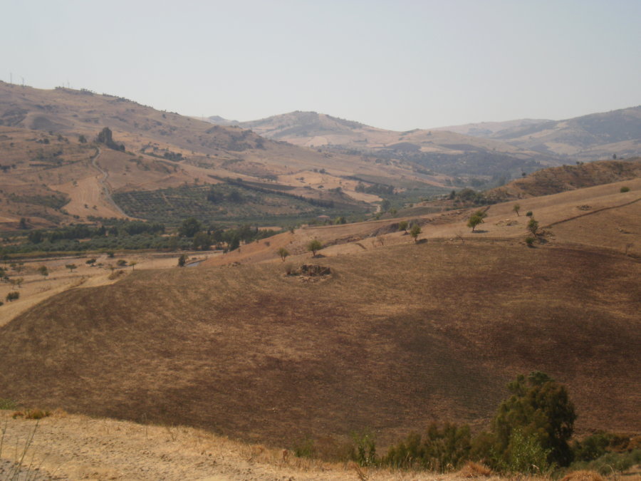 Widok z Caltanisetty Sycylia 2011