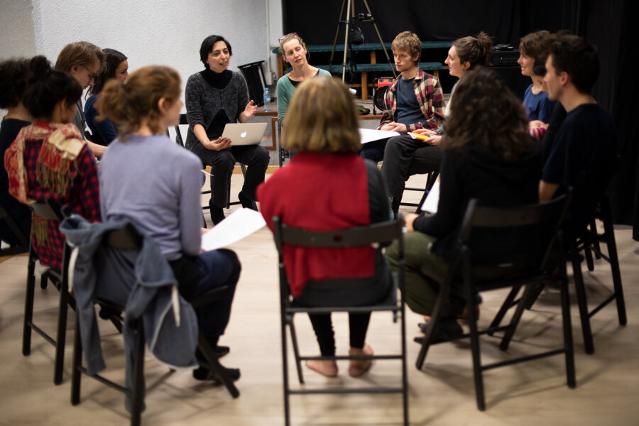 Selda Öztürk, workshop, Residui Teatro, Madrid 2017, phot. Magdalena Mądra