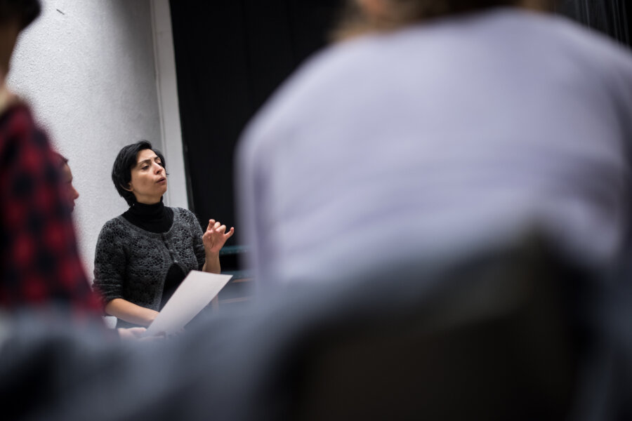 Selda Özturk, warsztaty w Residui Teatro, Madrid 2017, fot. Magdalena Mądra