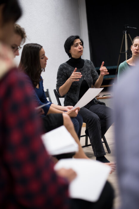 Selda Öztürk, workshop, Residui Teatro, Madrid 2017, phot. Magdalena Mądra